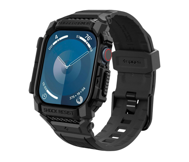 Spigen Rugged Armor ”Pro” Apple Watch 10 (46 Mm) Matte Black - 1346649 - zdjęcie